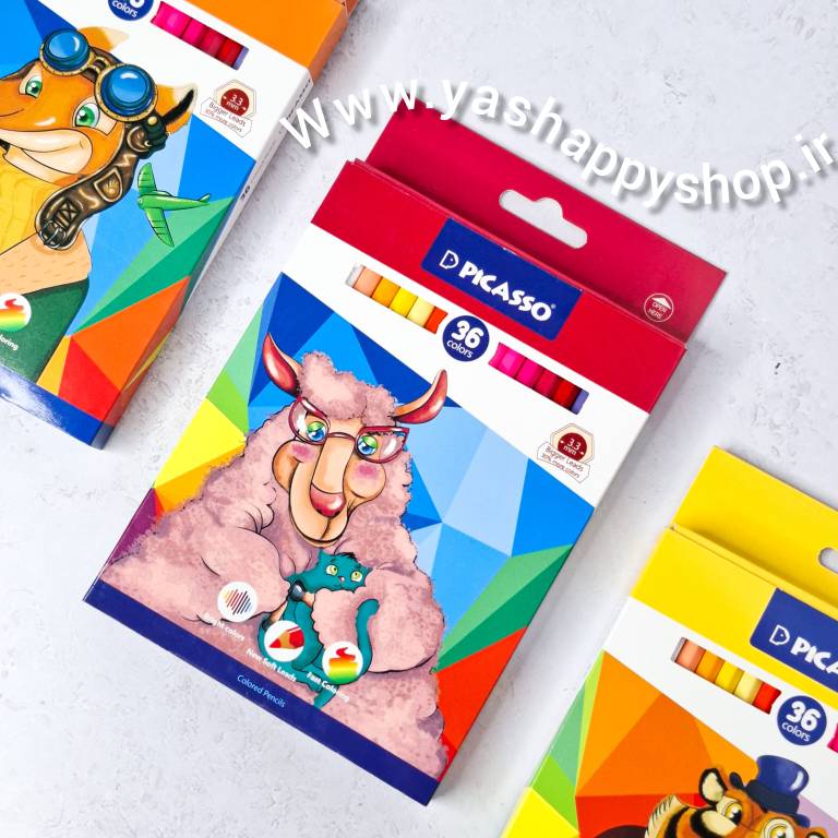 مدادرنگی 36 رنگ پیکاسو 1 مدادرنگی